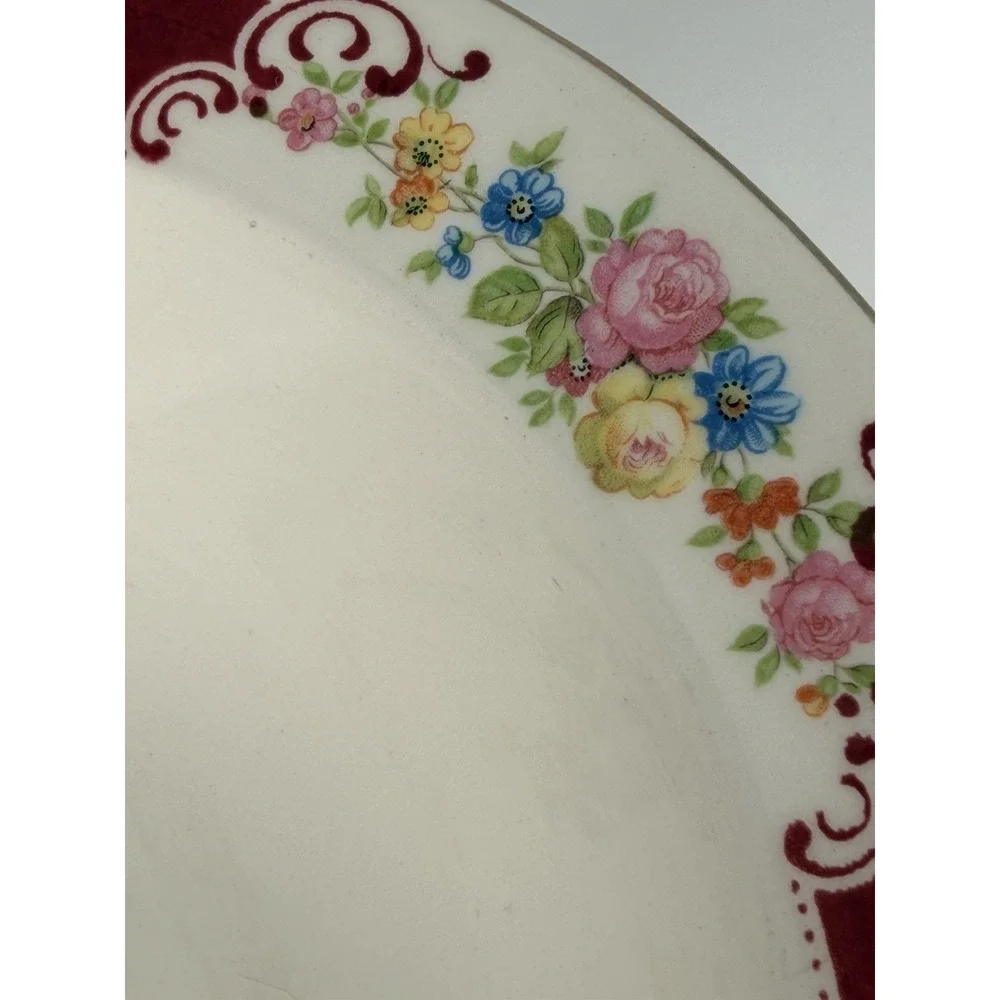 🇺🇸  Homer‎ Laughlin Majestic Brittany Floral Vegetable Bowl 9